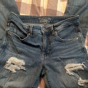 Maurice’s Women's Blue Distressed Jeans